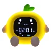 Réveil fruit orange pour enfant avec veilleuse multicolore et écran numérique